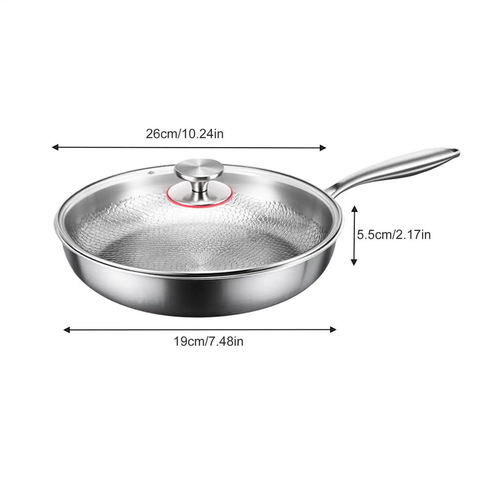 Titanium Frying Pan with Lid | Scratch-Resistant Skillet Titanium Frying Pan QXL