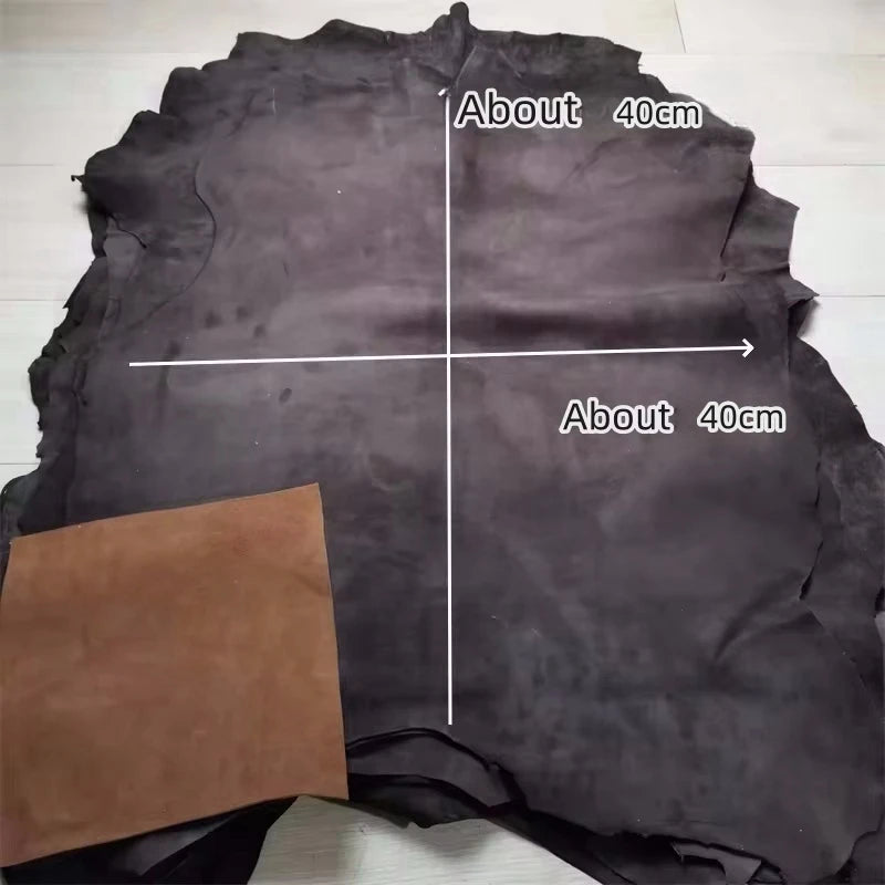 Brown Frosted Sheepskin Suede Leather 0.7/0.8mm | DIY Craft Suede Leather Fabric QXL