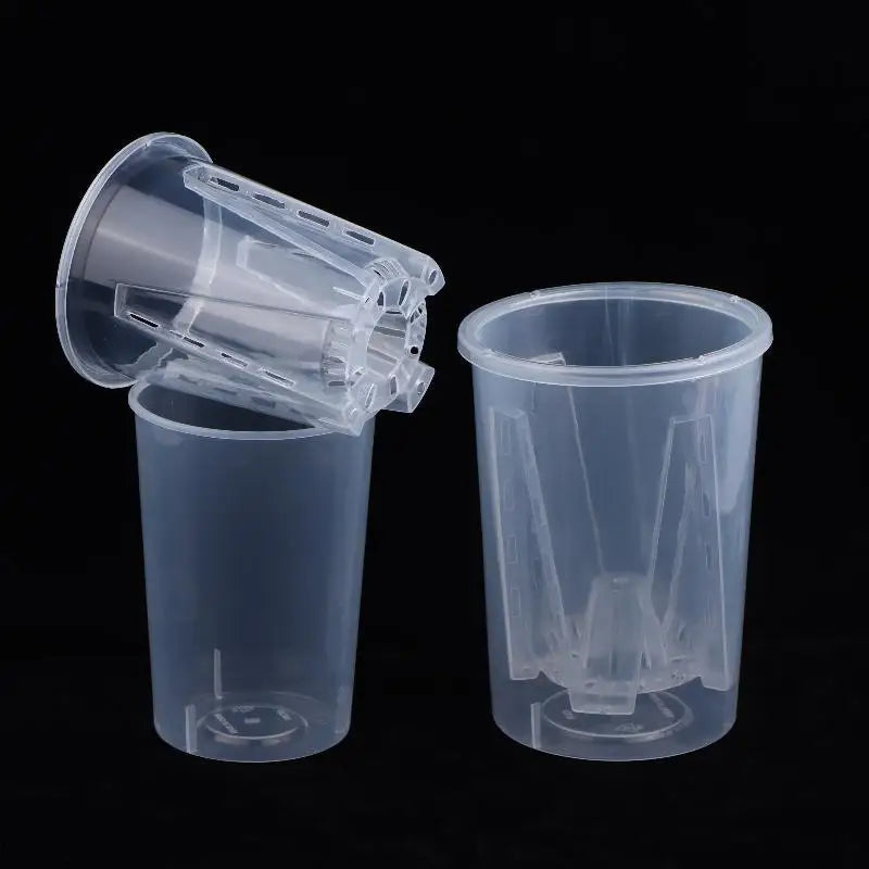 Transparent Self-Watering Double Layer Planter Pot | Drainage Self-Watering Planter QXL