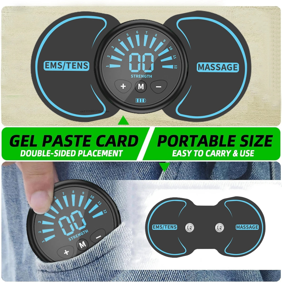 Cordless EMS Neck & Shoulder Massager | Rechargeable Pulse EMS Pulse Massager QXL