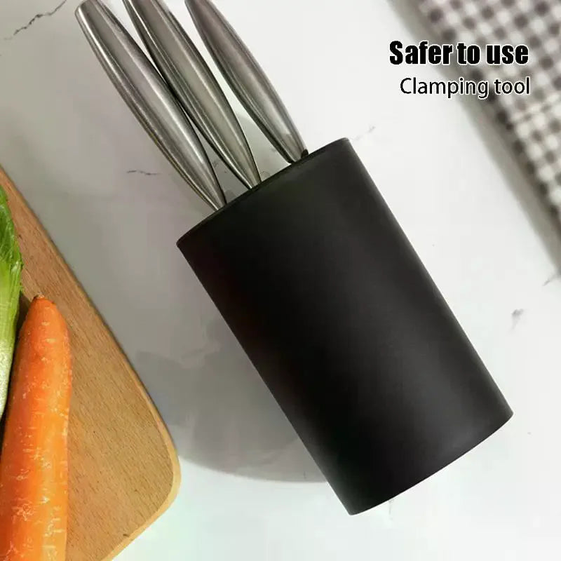 17.5cm Kitchen Knife Holder & Organizer | Countertop Rack Knife Storage Rack QXL