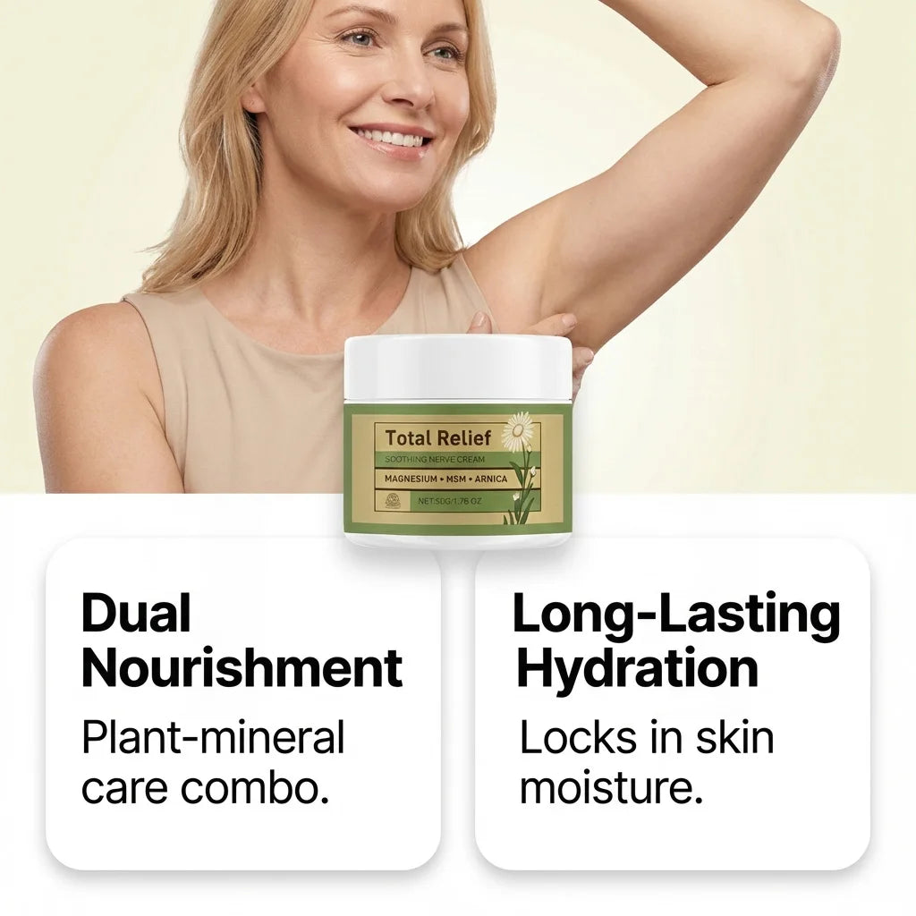Magnesium MSM & Arnica Body Cream – Deep Hydrating, Non-Greasy Body Moisturising Cream QXL