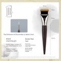 Flat Head Foundation Brush | Seamless Liquid Makeup Foundation Makeup Brush QXL Fiber wool 01