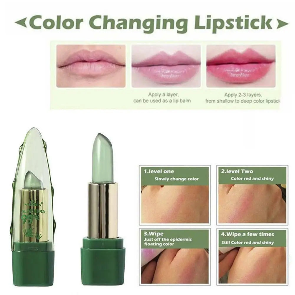 Color Changing Lip Balm – Aloe Vera Moisturizing Lip Gloss Color Changing Lip Balm QXL