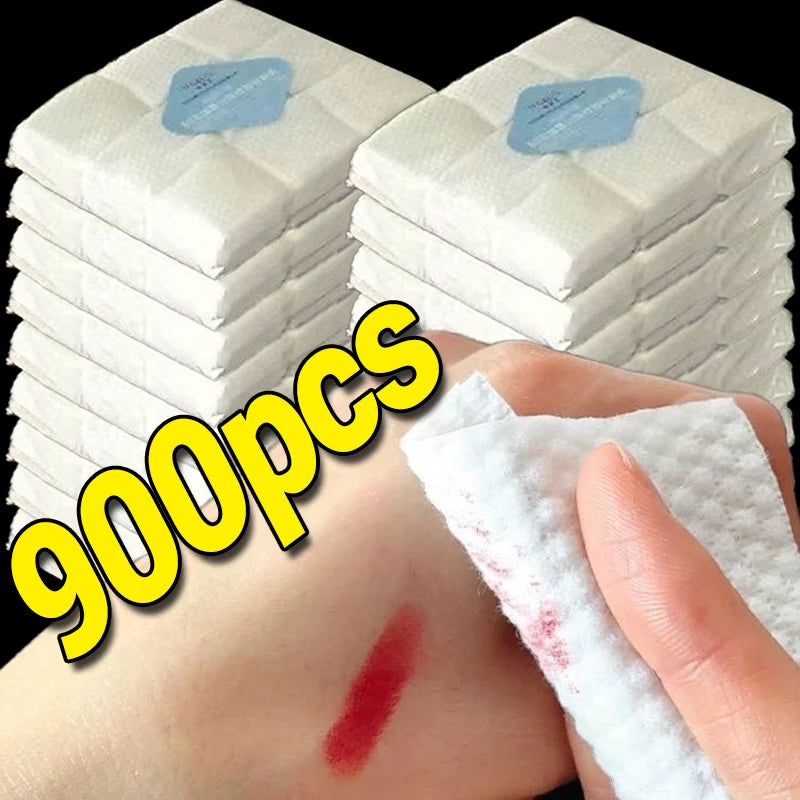 450/900-Pack Pearl Cotton Pads – Soft Makeup Remover Facial Wipes Facial Cotton Pads QXL