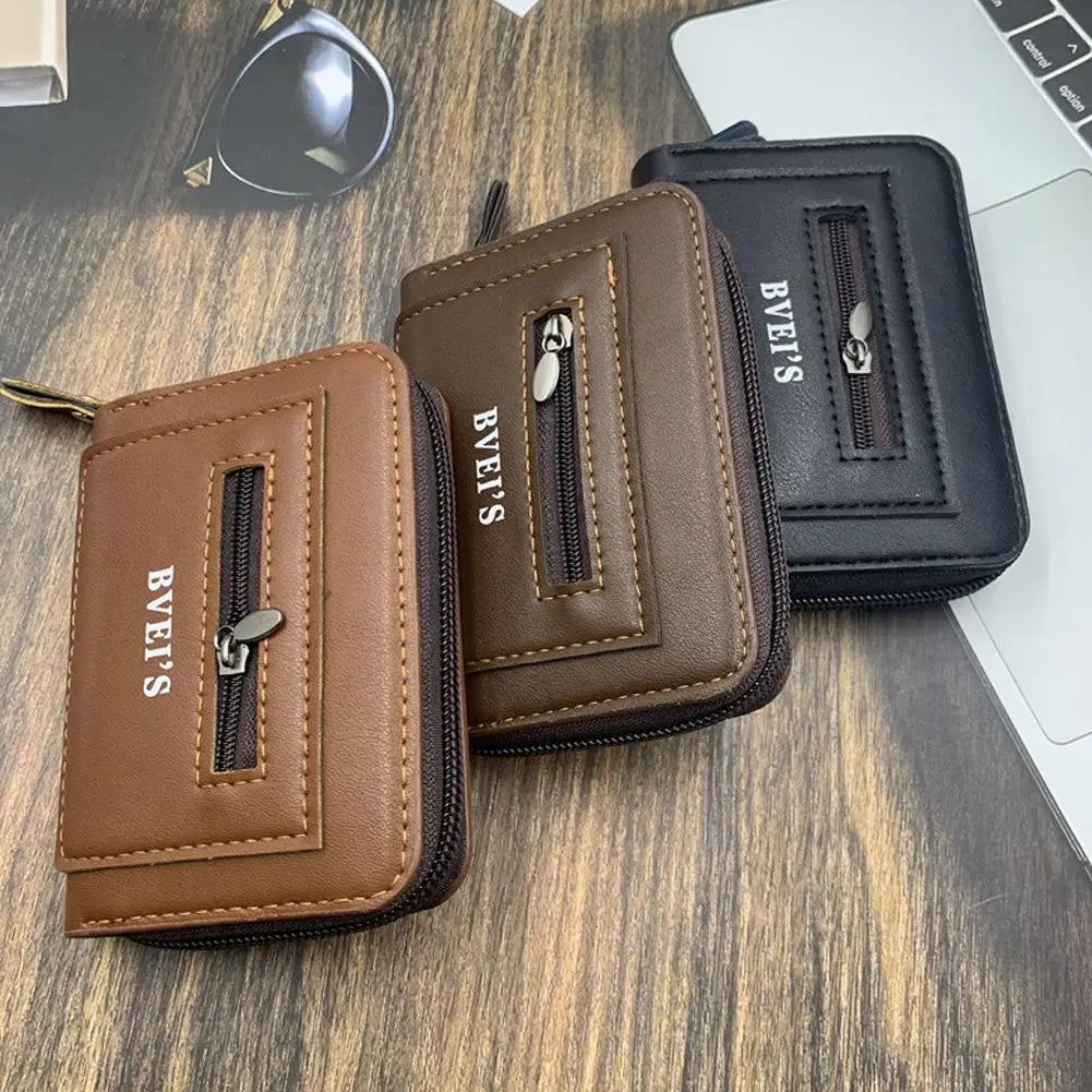 Anti-Theft Card Holder Wallet | Multi-Pocket Slim Coin Purse Card Holder Wallet QXL