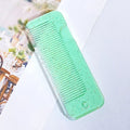Portable Folding Pocket Comb | Anti-Static Travel Hair Brush Folding Travel Comb QXL Transparent green