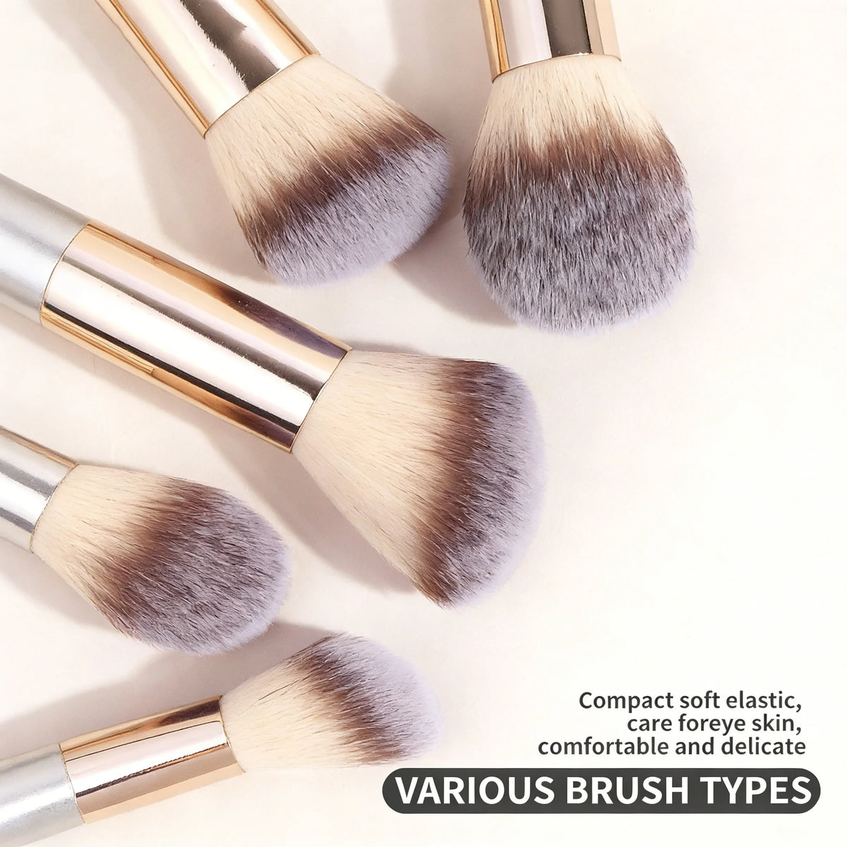 LUXEBLEND 13/17-Pc Makeup Brush Set with Bag & Air Puffs Makeup Brush Set QXL