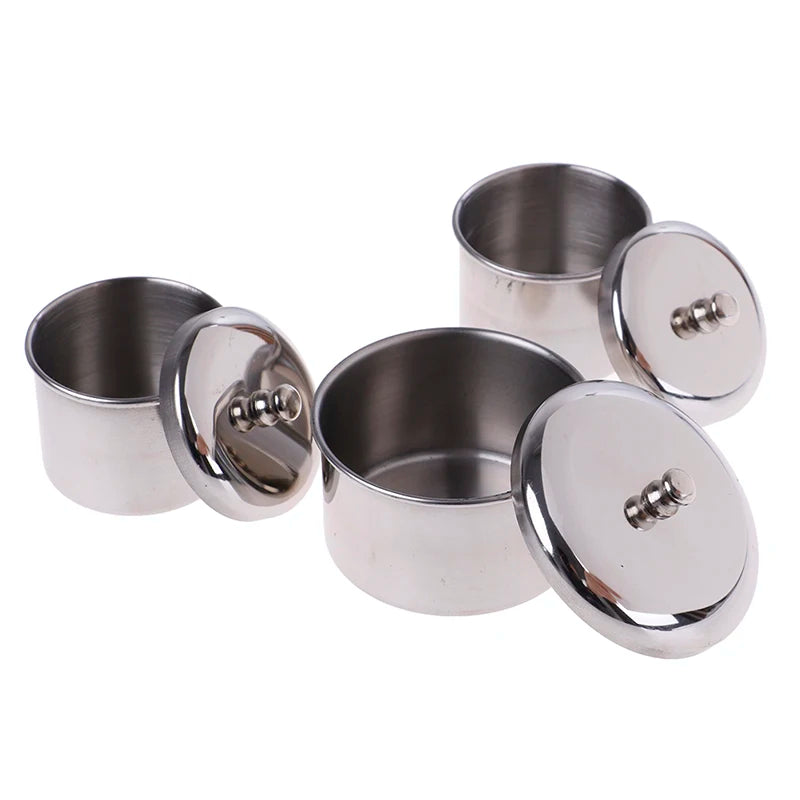 3-Pc Stainless Steel Dappen Dish Set | Nail Art Organizer Nail Art Organizer QXL one size