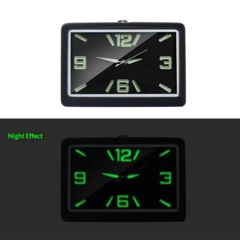 Car Air Vent Clock | Quartz Square Metal Auto Interior Clock Car Vent Clock QXL