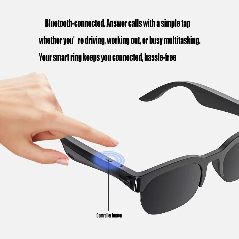 AI Smart Glasses Bluetooth 5.3 | Music, Calls & Translator Smart Audio Glasses QXL