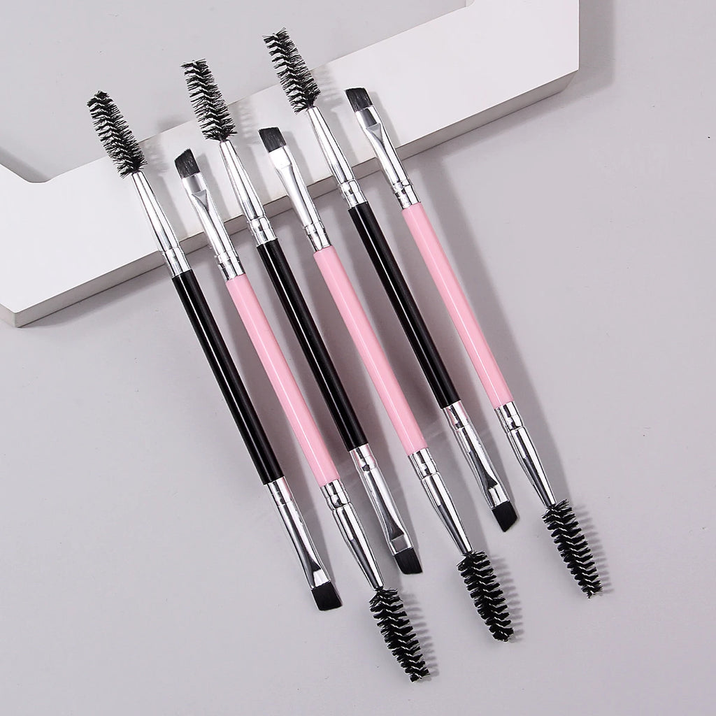 KOSSHOW 6-Pc Double-End Eyebrow & Lash Brush Set Eyebrow Brush Set QXL