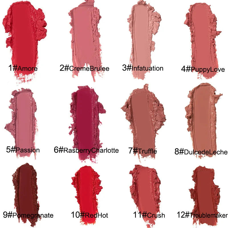 12-Color Waterproof Lip Gloss Set | Long-Lasting & Moisturizing Lip Gloss Set QXL