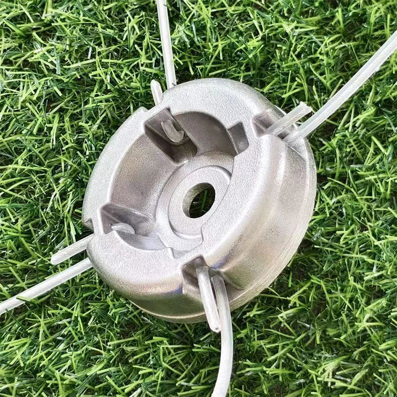 Universal Aluminum Alloy Trimmer Head with Nylon Mowing Line Trimmer Head QXL