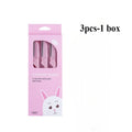 3-Pack Pink Folding Eyebrow Razors & Face Trimmer Set Eyebrow Razor Set QXL M143 Pink 3pcs