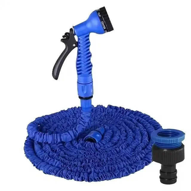 Expandable Magic Hose 25FT | 7 Spray Modes Garden Water Gun Expandable Garden Hose QXL blue 1