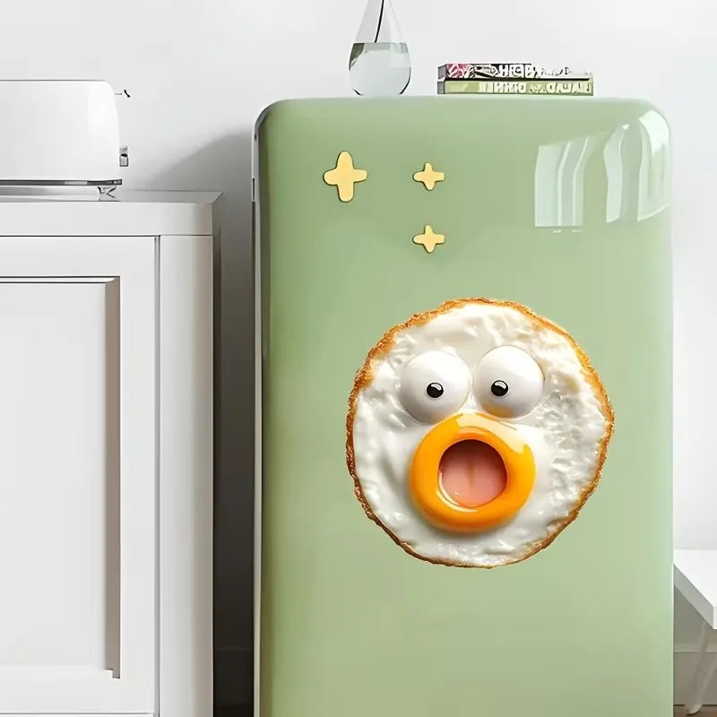 Egg-Shaped Acrylic Fridge Magnet | Home Decor & Gift Decorative Fridge Magnet QXL