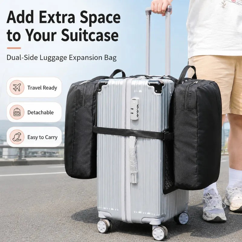 Dual-Side Luggage Expansion Bag | Foldable Suitcase Organizer Luggage Expansion Bag QXL