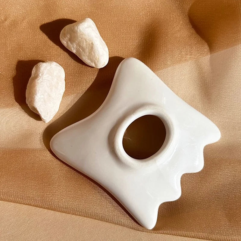Ceramic Gua Sha Board | Anti-Aging Facial Scraping Tool Gua Sha Board QXL