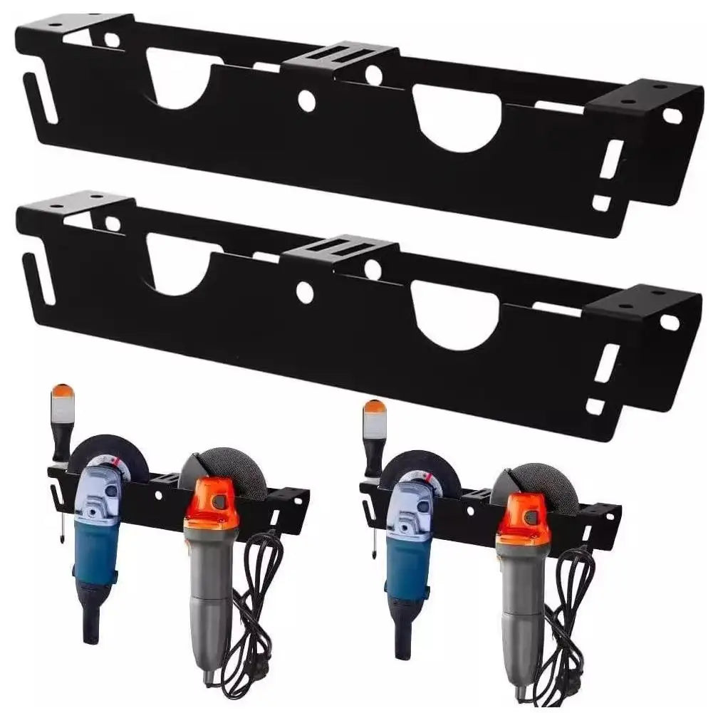 Wall-Mount Angle Grinder Storage Rack | Metal Cord Hanger Tool Storage Rack QXL