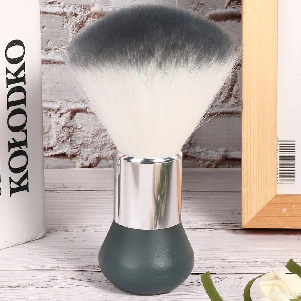 Professional Neck Duster Hair Sweep Brush | Soft Nylon Stand-Up Salon Neck Duster Brush QXL