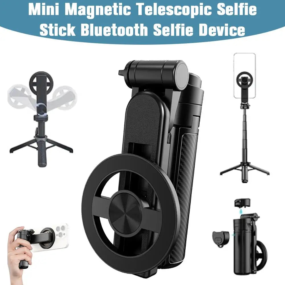 Mini Magnetic Selfie Stick Bluetooth Tripod for MagSafe Magnetic Selfie Stick QXL
