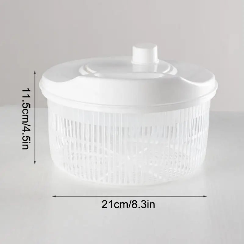5L Manual Salad Spinner & Vegetable Dryer | Hand Crank Salad Spinner QXL