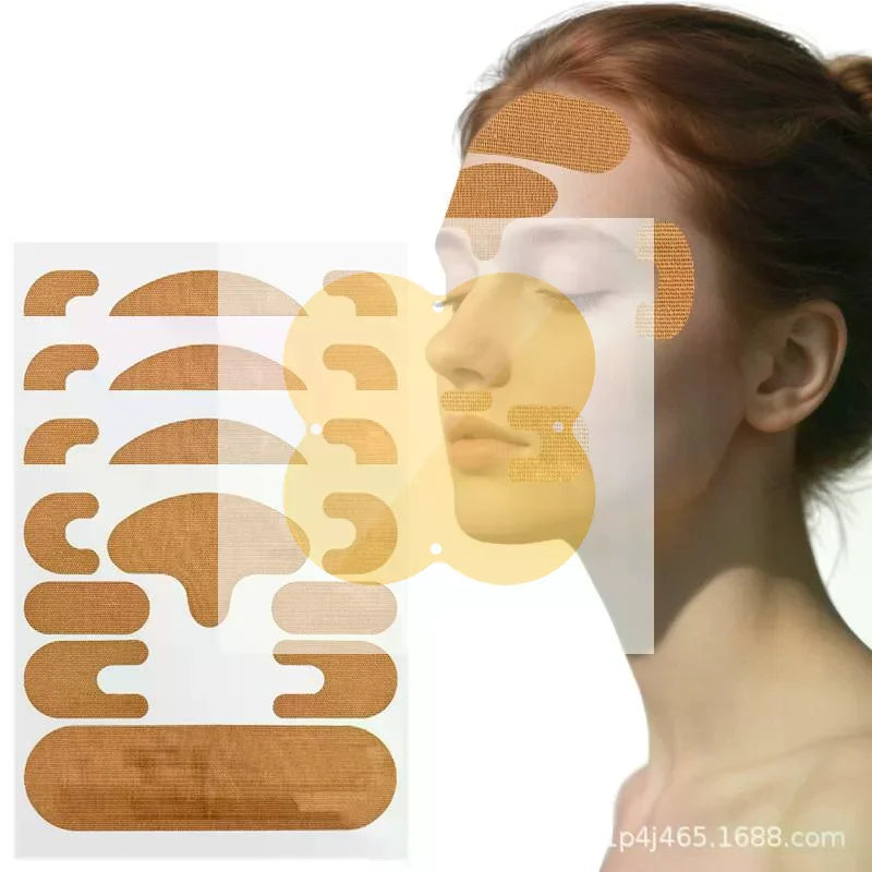 10-Sheet Reusable Anti-Wrinkle Face Patches | Forehead & Neck Anti-Wrinkle Patches QXL