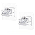 Adjustable Curtain Rod Clips | Nail-Free Wall Brackets 2-Pack Curtain Rod Brackets QXL t 1 pair