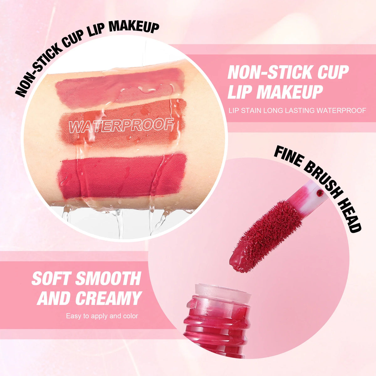 Handaiyan 4-Pc Velvet Liquid Lipstick Set | Matte & Gloss Liquid Lipstick Set QXL