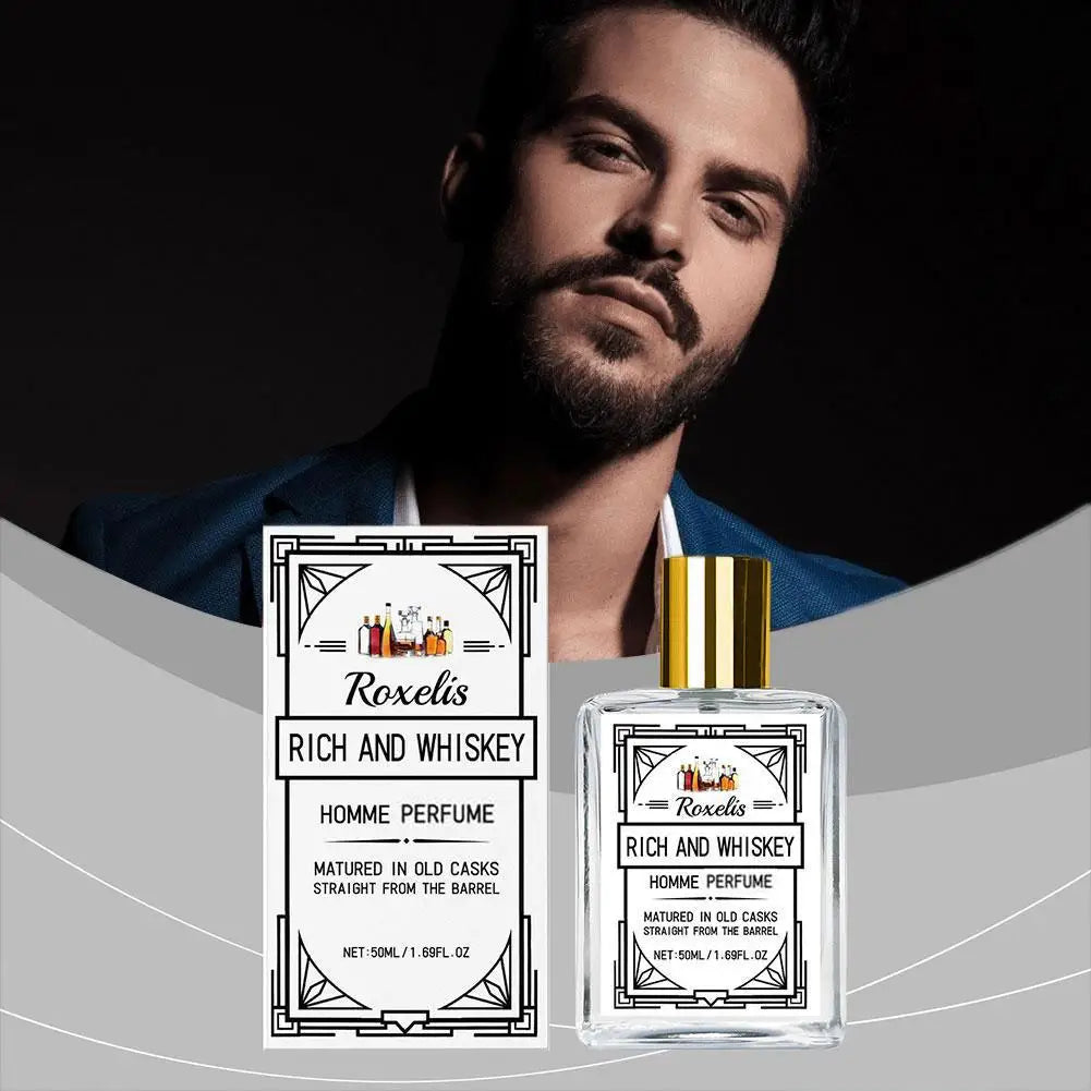 Men's Whiskey Cologne | Long-Lasting Elegant Fragrance 50ml Men's Cologne Spray QXL