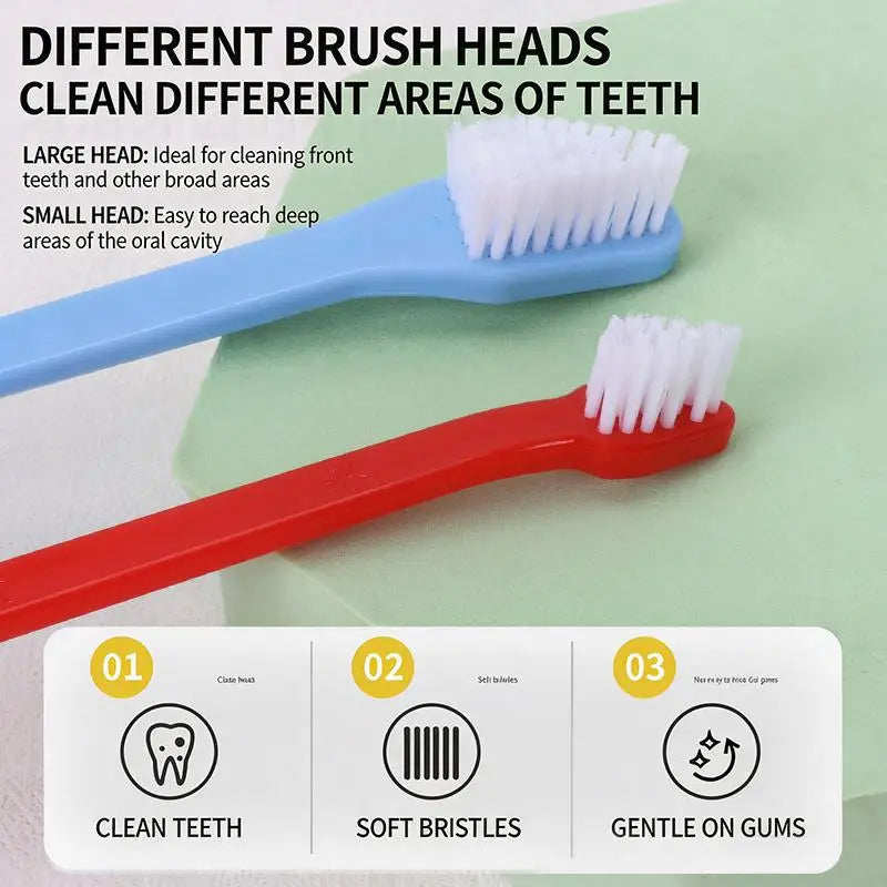 Dog & Cat Toothbrush | Deep Clean Pet Dental Care Tool Pet Toothbrush QXL
