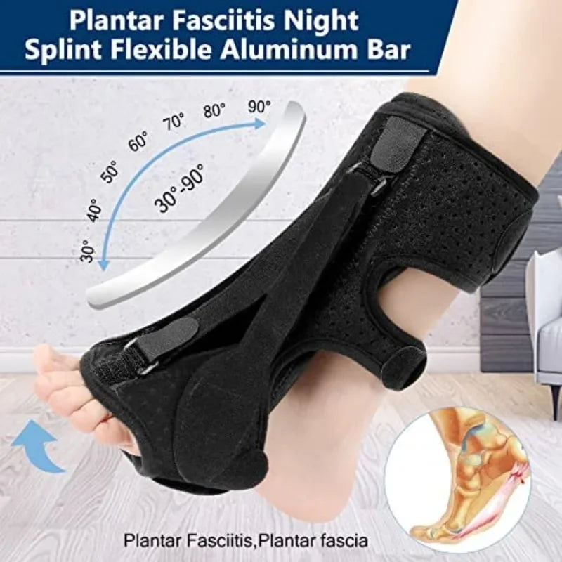 Night Splint Foot Brace | 3 Adjustable Straps & Achilles Support Night Splint Brace QXL