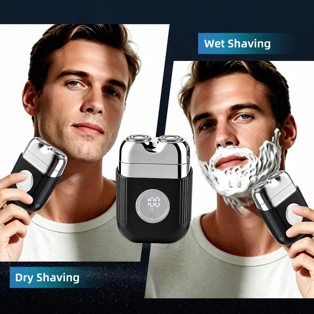 AFDEAL Mini Electric Foil Shaver for Men | Wet/Dry Razor Electric Foil Shaver QXL