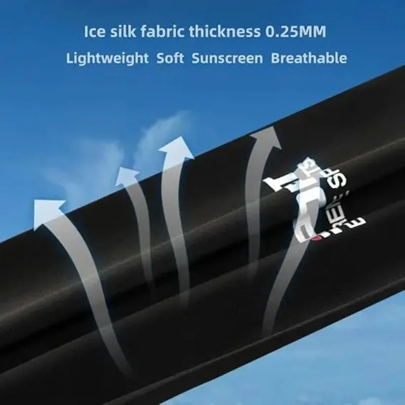 UV Protection Ice Silk Arm Sleeves | Cooling Sun Cover Sun Protection Sleeves QXL