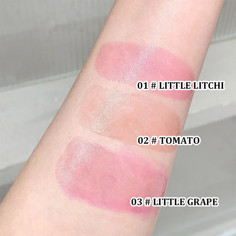Warm Jelly Blush Stick | Long-Lasting Low Saturation Blusher Jelly Blush Stick QXL