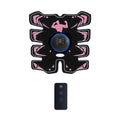 EMS Abdominal Muscle Trainer 8-Pad Stimulator & Remote EMS Muscle Trainer QXL Pink USB Type-C