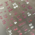 5D Kawaii Nail Art Stickers – Fruit, Hearts & Butterfly Decals Nail Art Stickers QXL TA385SF
