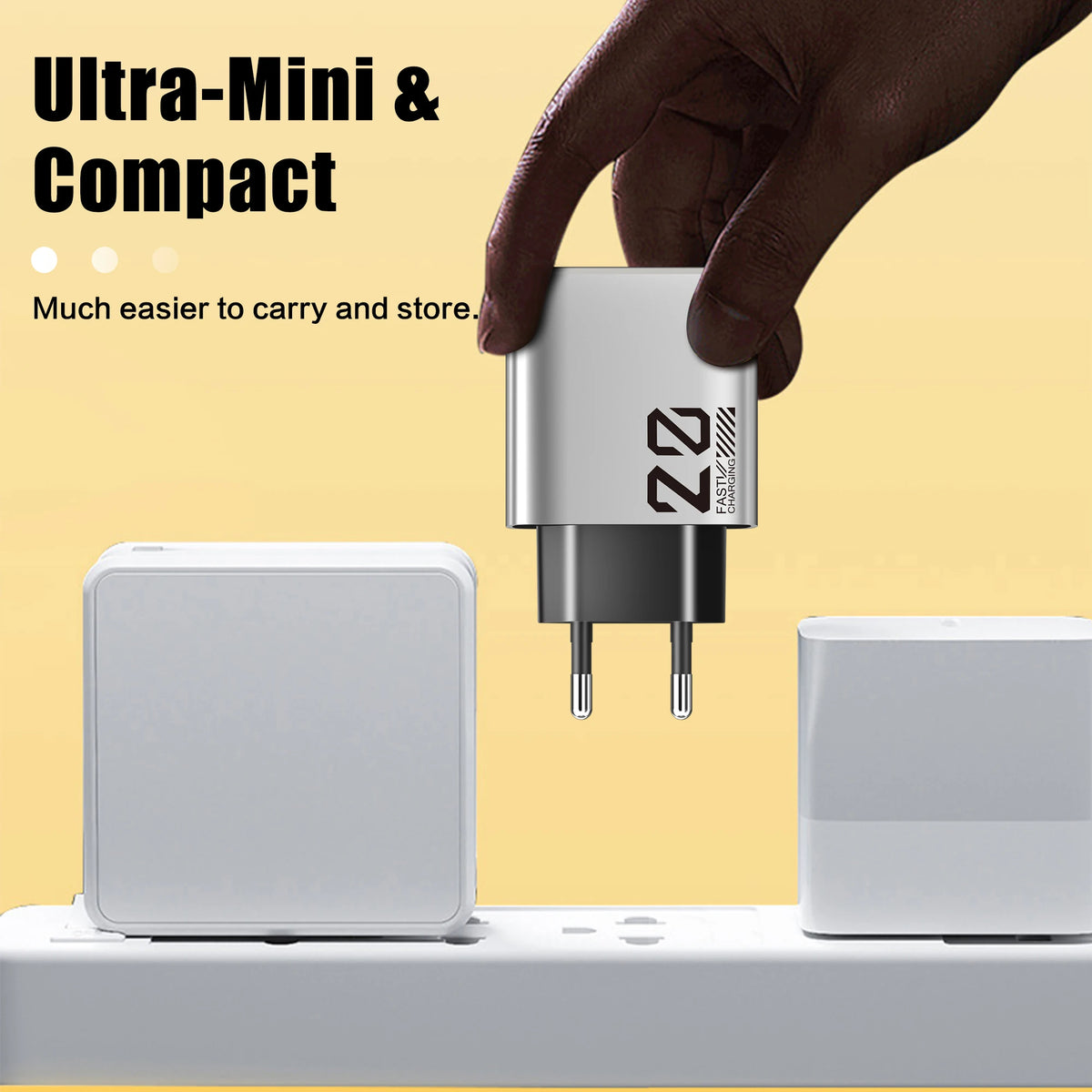 20W USB-C PD Fast Charger QC3.0 Wall Adapter | iPhone & Android USB-C Wall Charger QXL