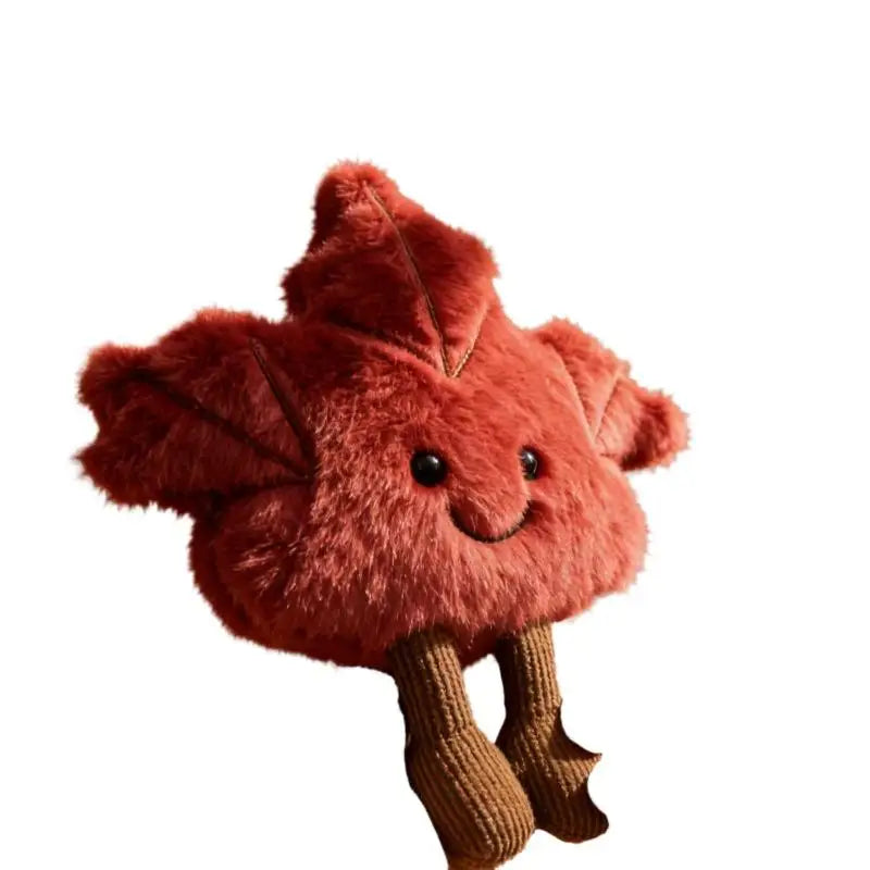 Cute Maple Leaf Plush Keychain Bag Pendant | Autumn Gift Plush Keychain Charm QXL