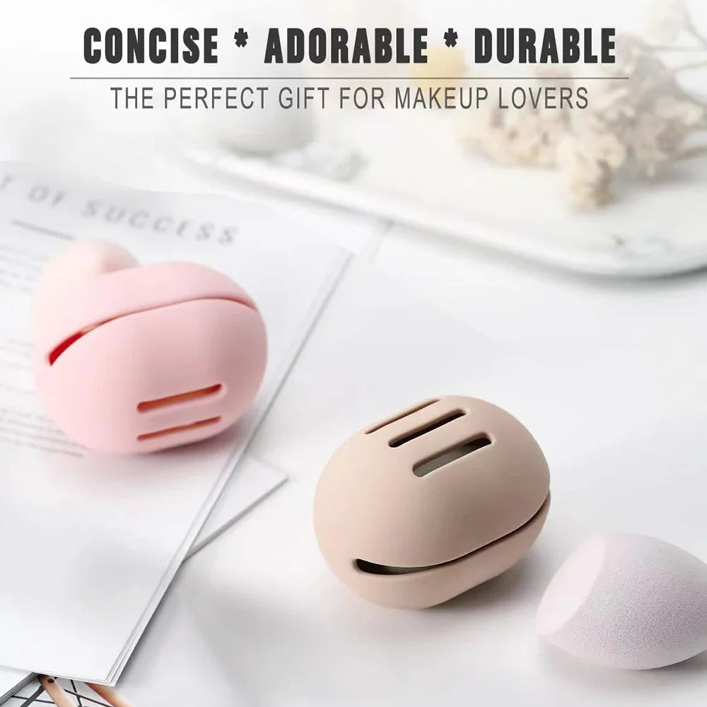 Silicone Makeup Sponge Holder & Blender Storage Case Sponge Storage Case QXL