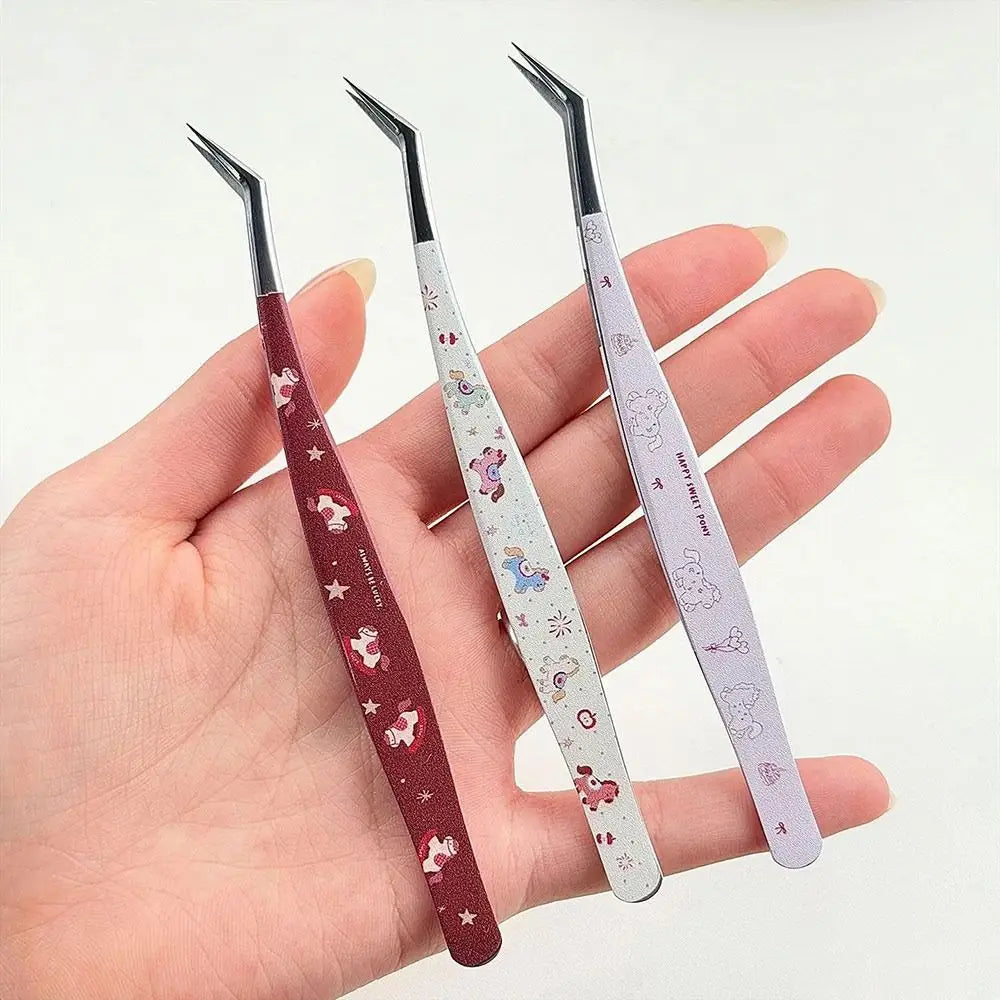 Curved Lash Extension Tweezers | Anti-Static Stainless Steel Lash Extension Tweezer QXL