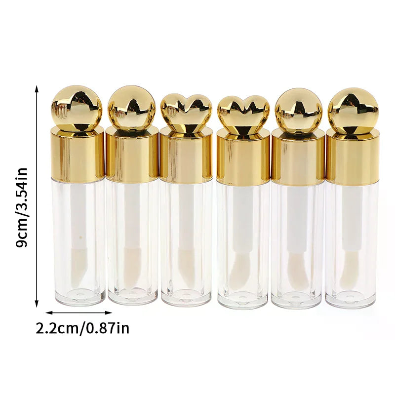 5ml Empty Electroplated Lip Gloss Tube | DIY Brush Container Lip Gloss Container QXL