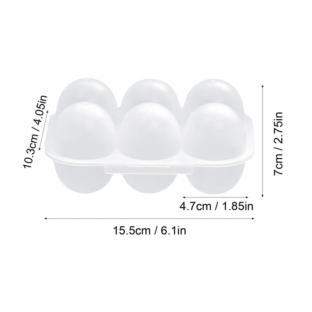 6-Egg Transparent Storage Container – Fridge, Camp & Travel Egg Storage Container QXL