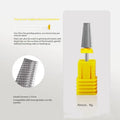 5-in-1 Tungsten Steel Nail Drill Bit | 15mm Cross Tooth Nail Drill Bit QXL Yellow