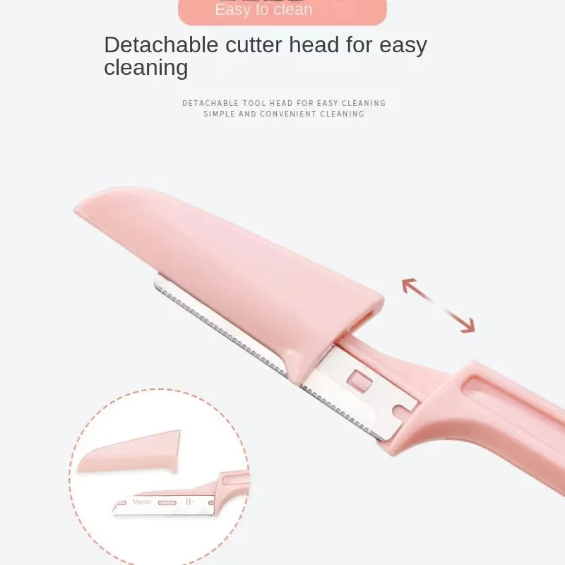 Folding Facial Eyebrow Razor & Trimmer – Unisex 1/3-Piece Facial Eyebrow Razor QXL
