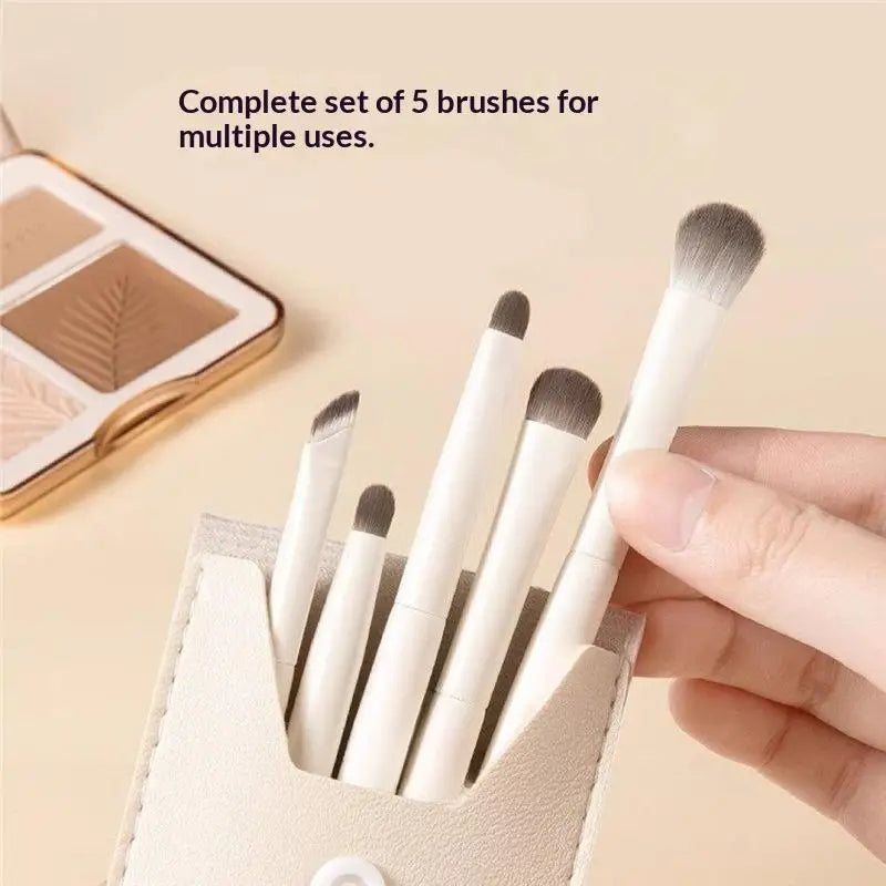 10-Pc Ultra-Soft Eye Makeup Brush Set with Storage Bag Eye Makeup Brush Set QXL