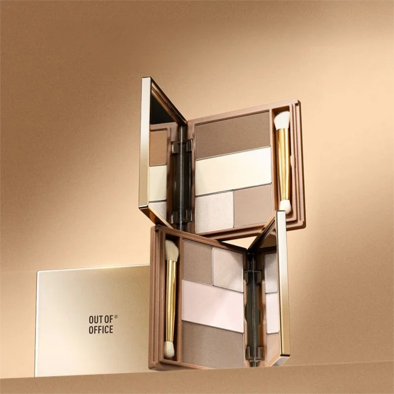 OUT OF OFFICE 3D Contour & Highlight All-in-One Face Palette Contour Highlight Palette QXL
