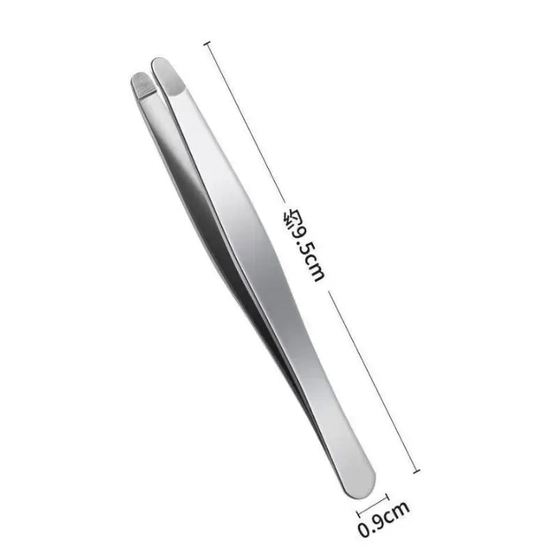 Stainless Steel Rounded-Tip Eyebrow Tweezers | Anti-Slip Eyebrow Tweezers QXL