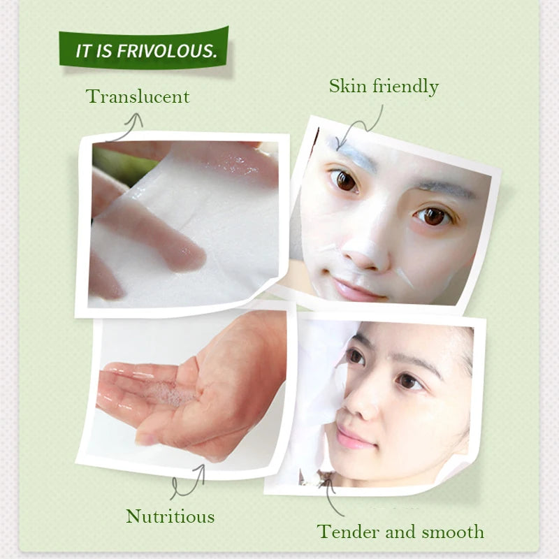 SADOER 10-Pack Korean Sheet Masks | Aloe & Plant Extract Sheet Face Mask QXL